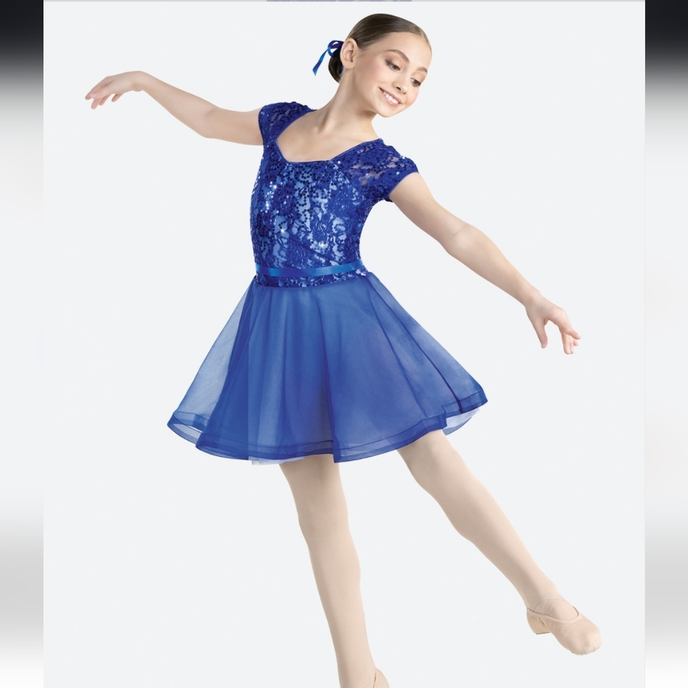 Revolution Dancewear "Wherever You Will Go" RC19792 Blue Sequin Dance Costume
